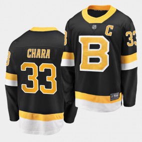 Zdeno Chara #33 Bruins Alternate 2019-20 Premier Breakaway Jersey Men's