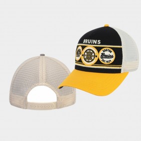 Boston Bruins Black Gold American Needle Adjustable Trucker Hat