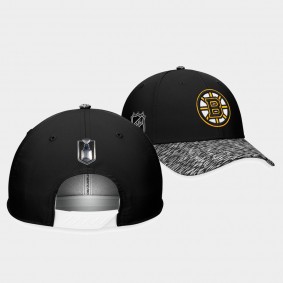 Boston Bruins 2023 Stanley Cup Playoffs Black Locker Room Adjustable Hat