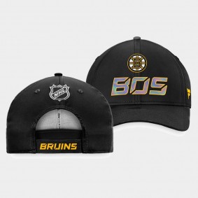 Boston Bruins Locker Room Authentic Pro Adjustable Hat Black