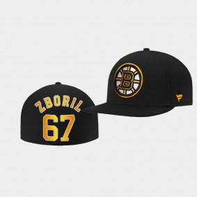 Jakub Zboril Boston Bruins Hat Core Primary Logo Black Fitted Cap