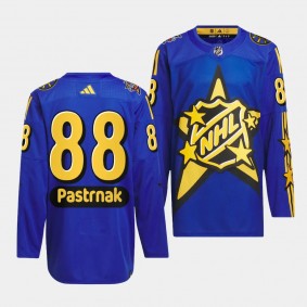 2024 NHL All-Star Game Boston Bruins David Pastrnak #88 Blue drew house Jersey